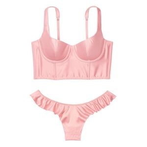 Victorias Secret Satin Set, 32D/XS + NWT